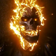 Ghost Rider Robbie Reyes' flaming skull is seen as the Spirit of Vengeance takes over his body for the first time.